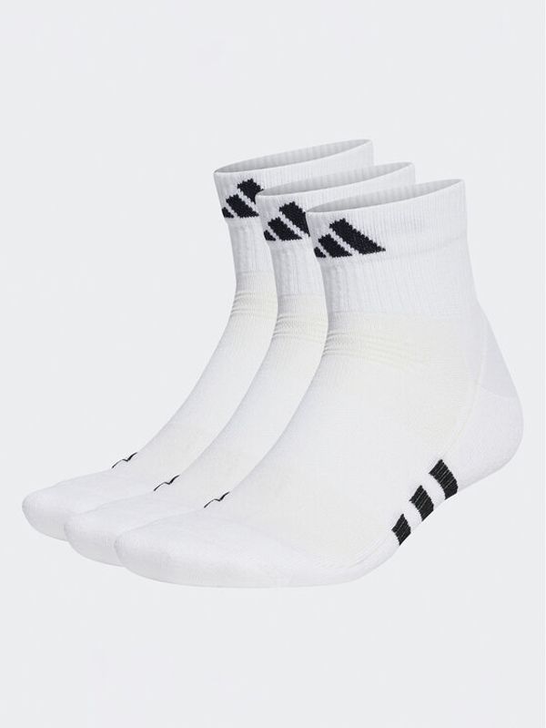 adidas Performance adidas Комплект 3 чифта къси чорапи унисекс Mid-Cut Socks 3 Pairs HT3450 Бял