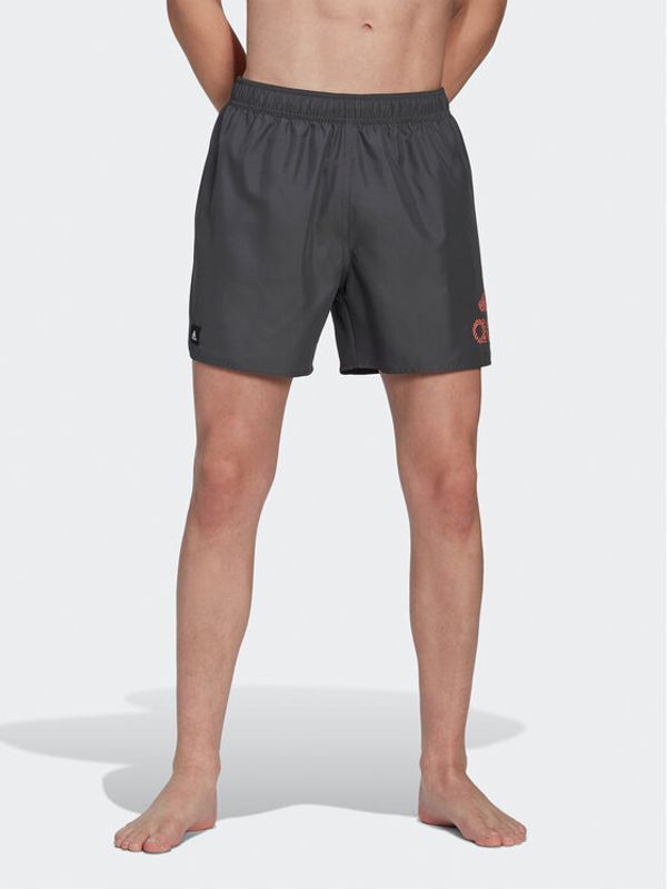 adidas Performance adidas Плувни шорти CLX Short Length Swim Shorts HT2131 Сив Regular Fit