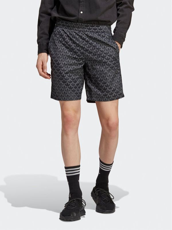 adidas Performance adidas Плувни шорти Originals Monogram Swim Shorts HT4417 Черен Regular Fit