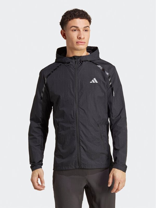 adidas Performance adidas Преходно яке Marathon Warm-Up Jacket IB8264 Черен Slim Fit