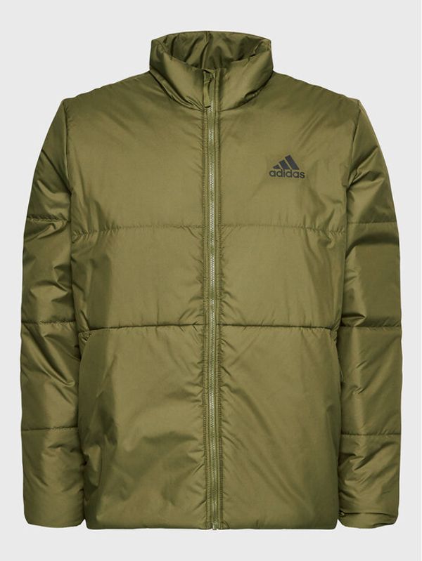 adidas Performance adidas Пухено яке Bsc 3-Stripes HG6273 Зелен Regular Fit