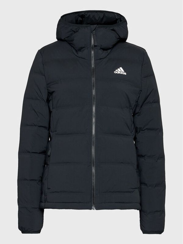 adidas Performance adidas Пухено яке Helionic FT2577 Черен Slim Fit