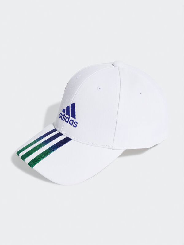 adidas Performance adidas Шапка с козирка 3-Stripes Fading Baseball Cap HT2028 Бял