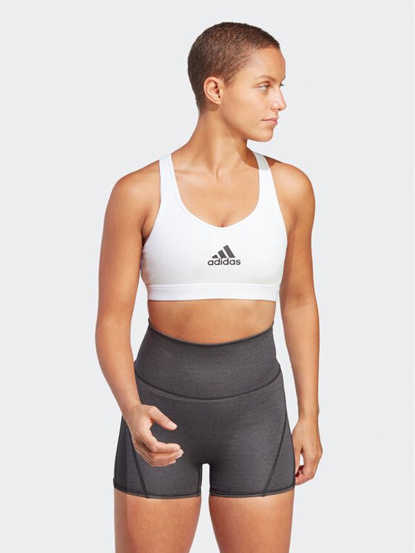 adidas Performance adidas Спортен сутиен PowerReact Train Medium-Support Bra HR2889 Бял
