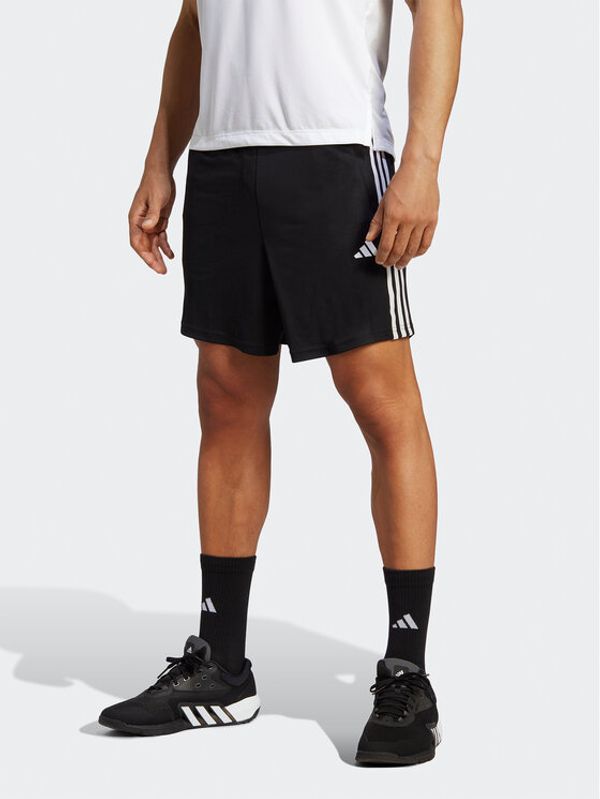 adidas Performance adidas Спортни шорти Train Essentials Piqué 3-Stripes Training Shorts IB8111 Черен Regular Fit