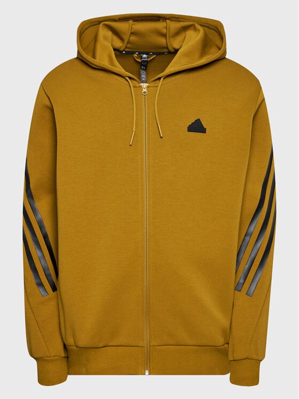 adidas Performance adidas Суитшърт 3-Stripes Future Icons IC8260 Кафяв Regular Fit