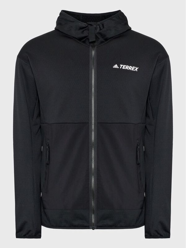 adidas Performance adidas Суитшърт от техническо трико Terrex Fleece Lite GI7313 Черен Regular Fit
