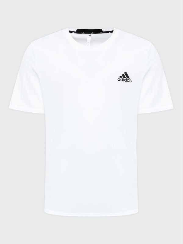 adidas Performance adidas Тениска от техническо трико Aeroready Designed For Movement HF7215 Бял Regular Fit