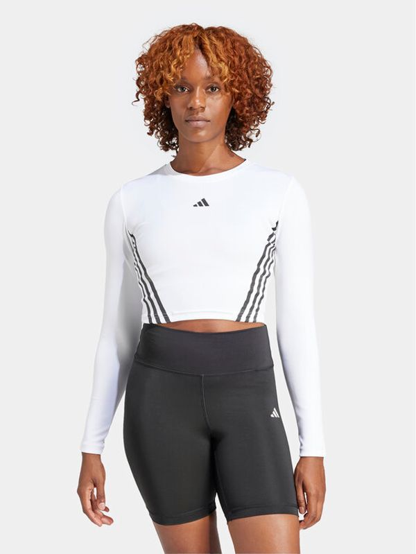adidas Performance adidas Тениска от техническо трико AEROREADY Hyperglam IL6971 Бял Tight Fit