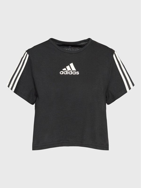 adidas Performance adidas Тениска от техническо трико Aeroready Made For Training Crop Sport HA1192 Черен Loose Fit