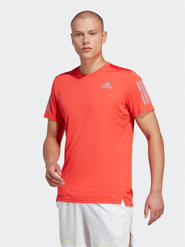 adidas Performance adidas Тениска от техническо трико Own The Run IC7649 Червен Regular Fit