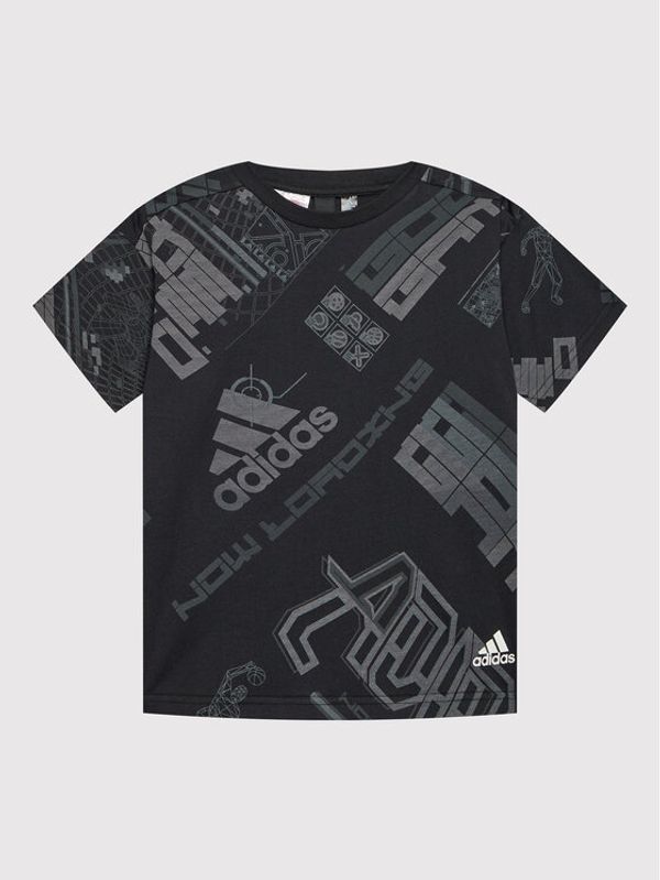 adidas Performance adidas Тишърт Arkd3 Allover Print HD6869 Черен Relaxed Fit