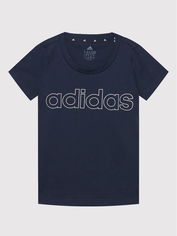 adidas Performance adidas Тишърт Essentials GS0186 Тъмносин Slim Fit