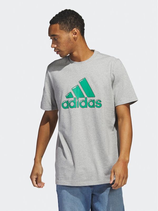 adidas Performance adidas Тишърт Logo Pen Fill-Sportswear Graphic HS2514 Сив Regular Fit