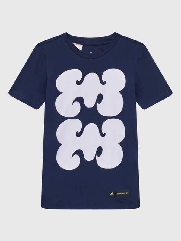 adidas Performance adidas Тишърт Marimekko HL1631 Тъмносин Regular Fit