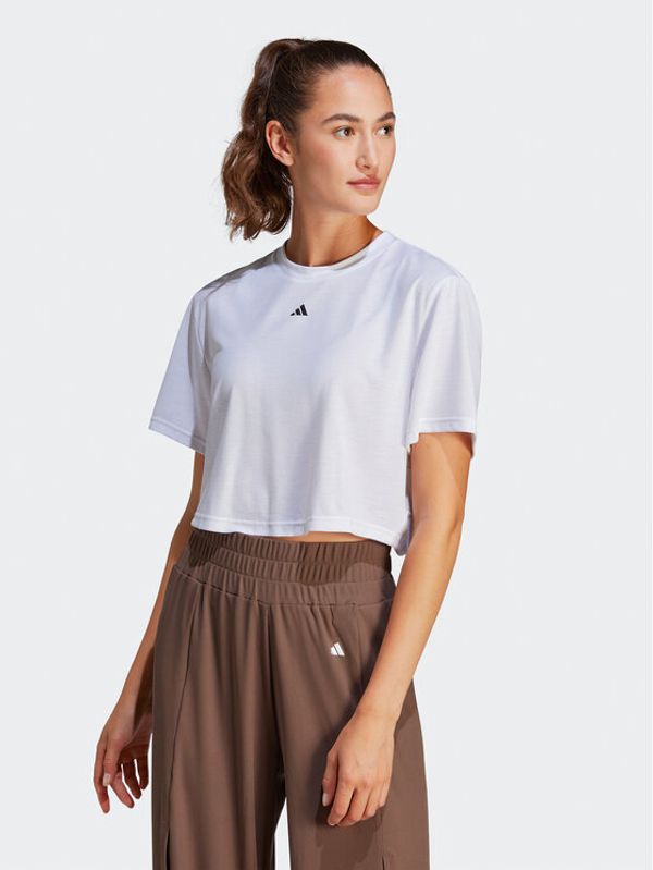 adidas Performance adidas Тишърт Studio T-Shirt IB8564 Бял Loose Fit