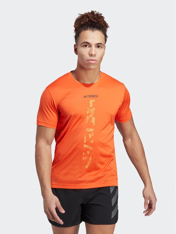 adidas Performance adidas Тишърт Terrex Agravic Trail Running T-Shirt HL1722 Оранжев Regular Fit