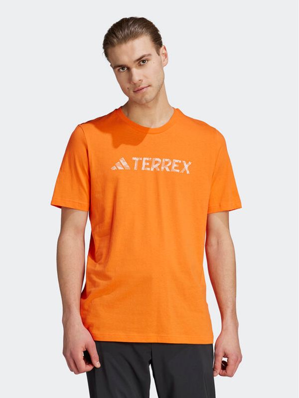 adidas Performance adidas Тишърт Terrex Classic Logo T-Shirt HY1694 Оранжев Regular Fit