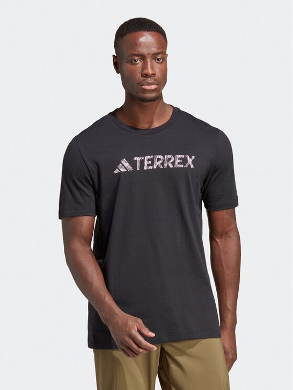 adidas Performance adidas Тишърт Terrex Classic Logo T-Shirt HZ1399 Черен Regular Fit