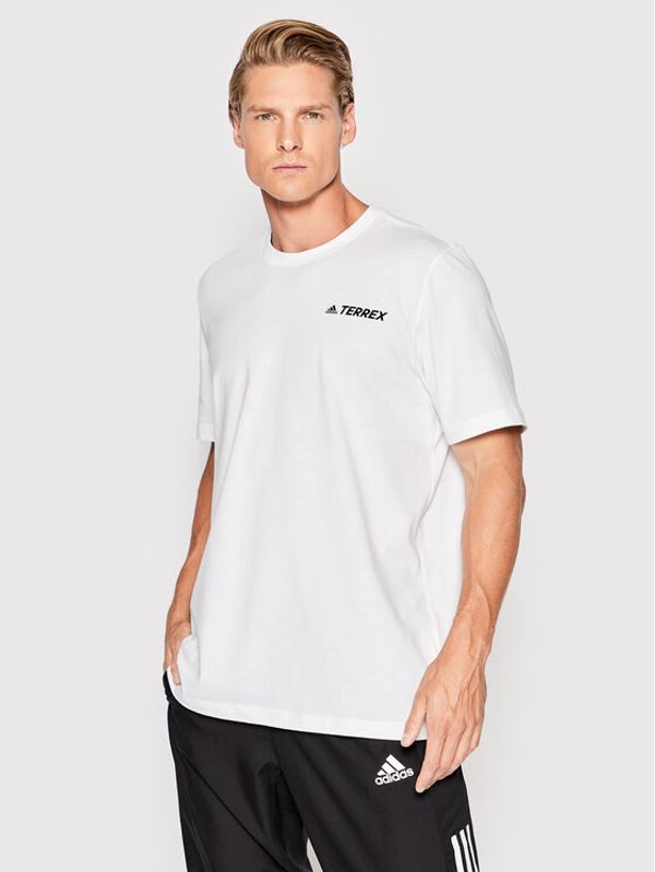 adidas Performance adidas Тишърт Terrex Mountain Graphic HE1767 Бял Regular Fit