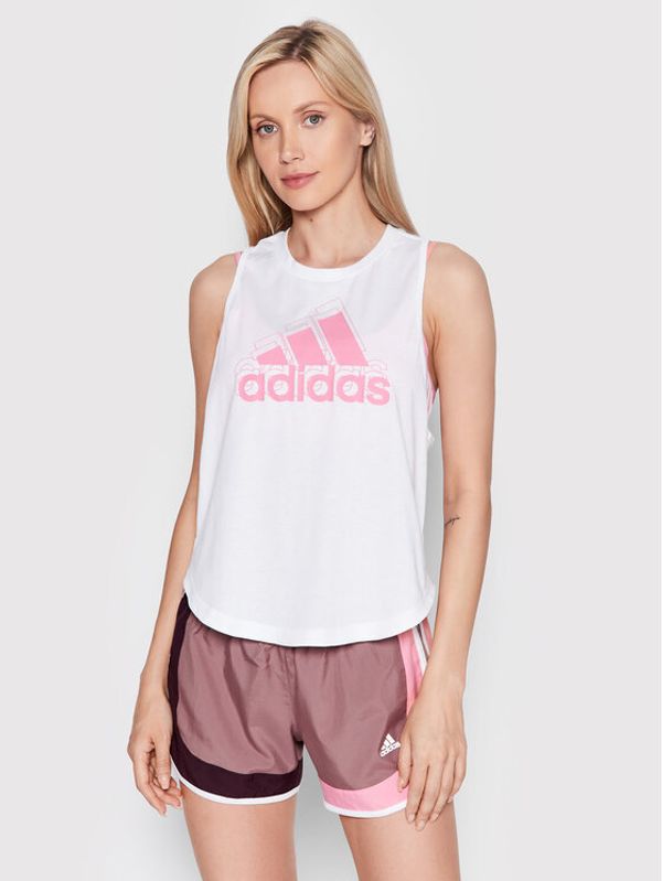 adidas Performance adidas топ Made For Training HK2592 Бял Regular Fit