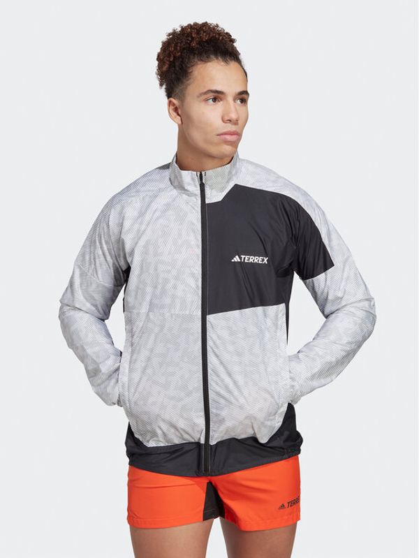 adidas Performance adidas Ветровка Terrex Trail Running Windbreaker HZ1299 Бял Regular Fit