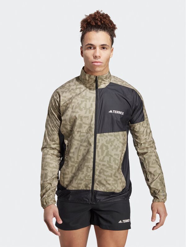 adidas Performance adidas Ветровка Terrex Trail Running Windbreaker HZ1301 Бежов Regular Fit