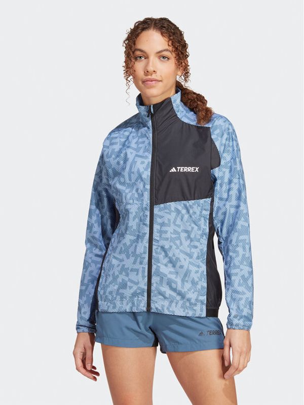 adidas Performance adidas Ветровка Terrex Trail Running Windbreaker HZ1320 Син Regular Fit