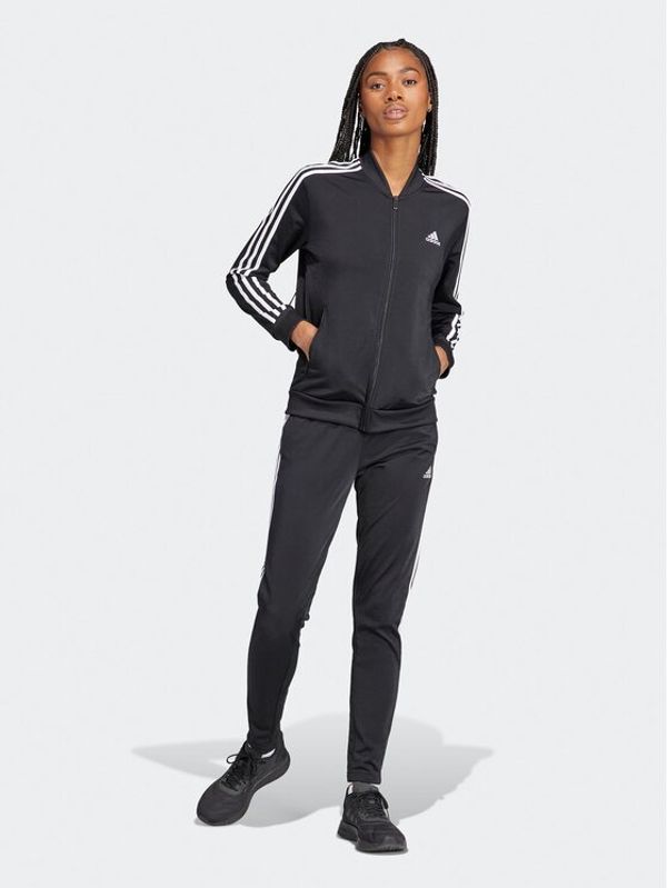 adidas Sportswear adidas Анцуг Essentials 3-Stripes IJ8781 Черен Slim Fit