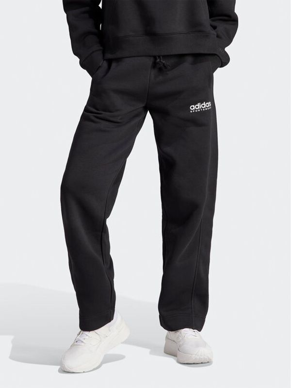 adidas Sportswear adidas Долнище анцуг All SZN Fleece Graphic HZ5802 Черен Loose Fit
