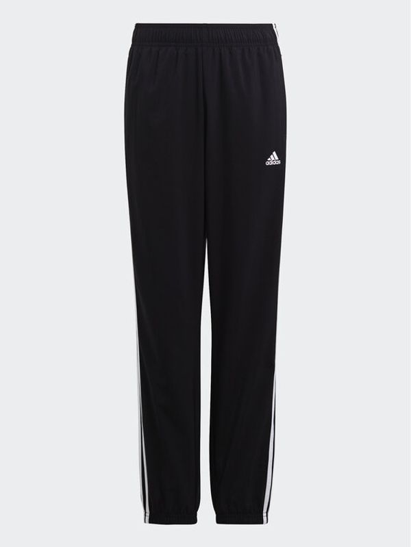 adidas Sportswear adidas Долнище анцуг Essentials 3-Stripes Woven Tracksuit Bottoms HR6334 Черен Slim Fit