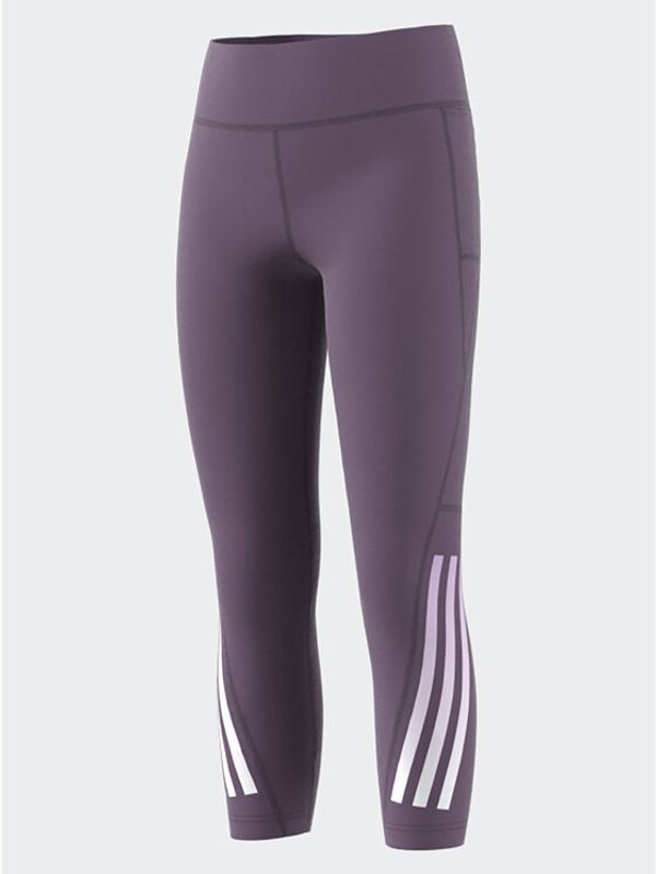 adidas Sportswear adidas Клин Training AEROREADY 3-Stripes High-Rise 7/8 Optime Pocket Leggings IJ7122 Виолетов