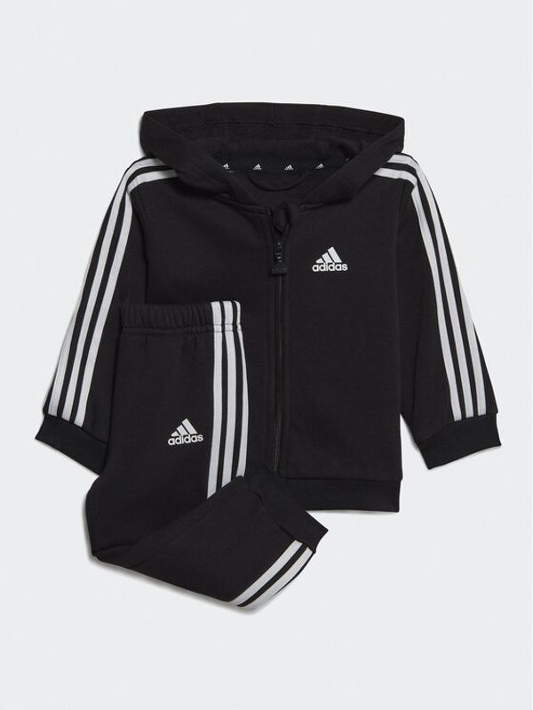 adidas Sportswear adidas Спортен екип Essentials Full-Zip Hooded Jogger Set HR5866 Черен Regular Fit