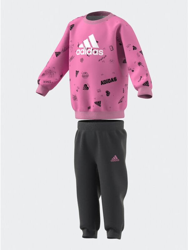 adidas Sportswear adidas Спортен екип IA1560 Розов Slim Fit