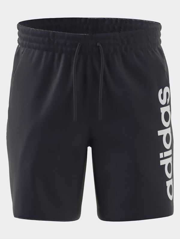 adidas Sportswear adidas Спортни шорти AEROREADY Essentials Single Jersey Linear Logo Shorts IC0064 Син Regular Fit