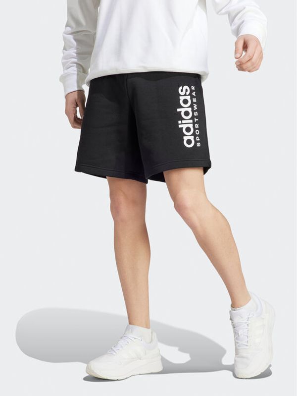 adidas Sportswear adidas Спортни шорти All SZN Fleece Graphic Shorts IC9792 Черен Regular Fit