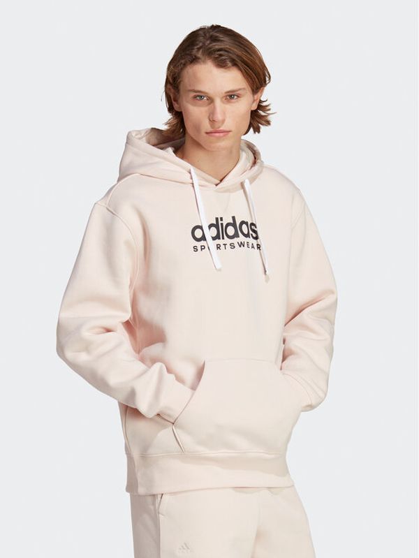 adidas Sportswear adidas Суитшърт All SZN Fleece Graphic Hoodie IC9776 Розов Loose Fit