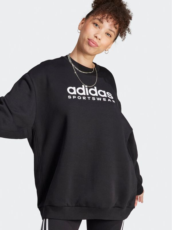 adidas Sportswear adidas Суитшърт ALL SZN Fleece Graphic HZ5740 Черен Loose Fit