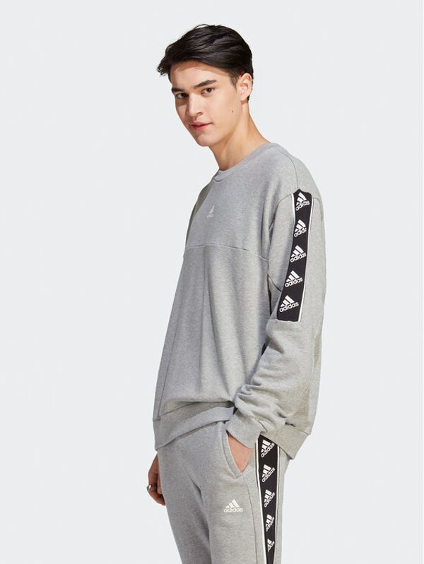 adidas Sportswear adidas Суитшърт Brand Love Sweatshirt IC6813 Сив Loose Fit
