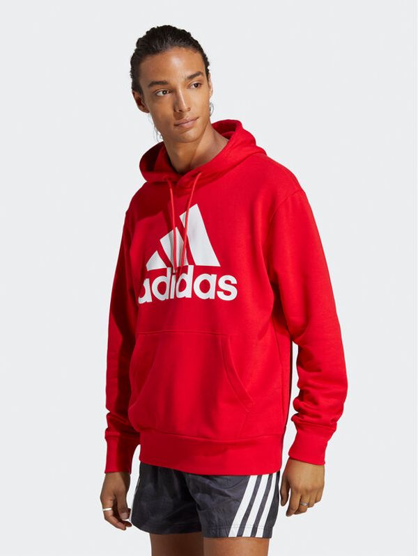 adidas Sportswear adidas Суитшърт Essentials French Terry Big Logo Hoodie IC9365 Червен Regular Fit