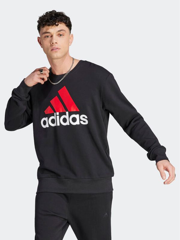 adidas Sportswear adidas Суитшърт Essentials French Terry Big Logo Sweatshirt IJ8583 Черен Regular Fit