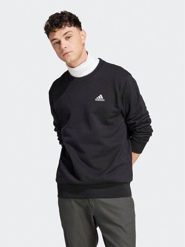adidas Sportswear adidas Суитшърт Essentials French Terry Embroidered Small Logo Sweatshirt IC9329 Черен Regular Fit