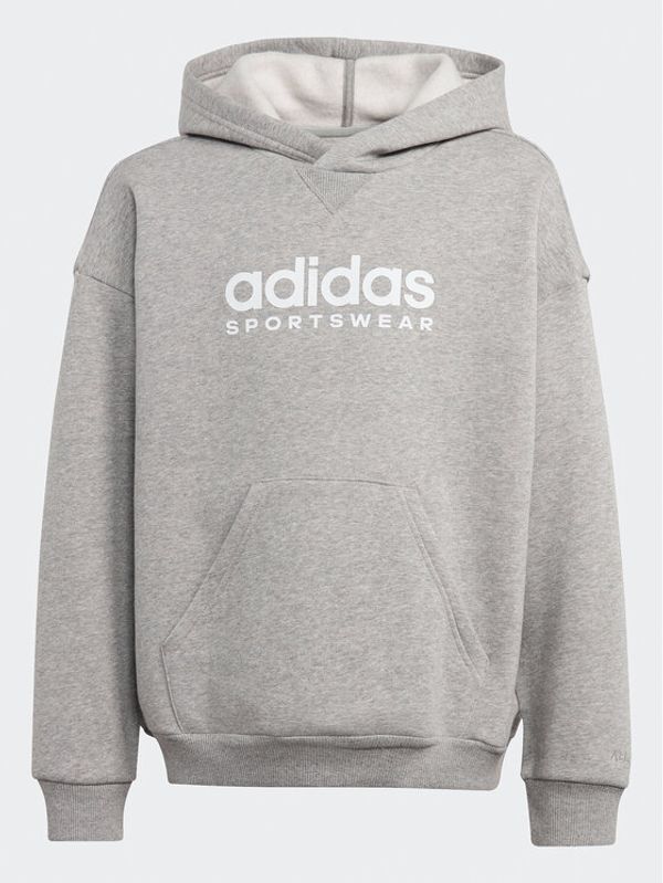 adidas Sportswear adidas Суитшърт Fleece IL4933 Сив Loose Fit