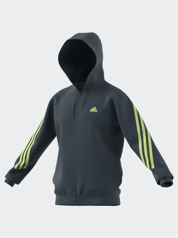 adidas Sportswear adidas Суитшърт Future Icons 3-Stripes Full-Zip Hoodie IJ8878 Електриков Regular Fit