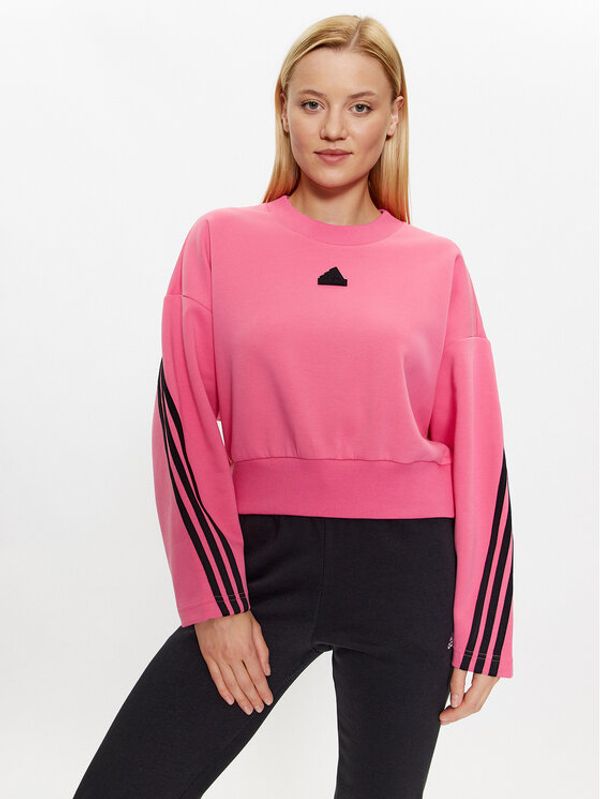 adidas Sportswear adidas Суитшърт Future Icons 3-Stripes Sweatshirt IL3054 Розов Loose Fit