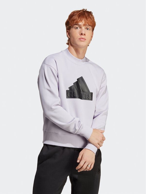 adidas Sportswear adidas Суитшърт Future Icons Badge of Sport Crew Sweatshirt IC3743 Виолетов Regular Fit