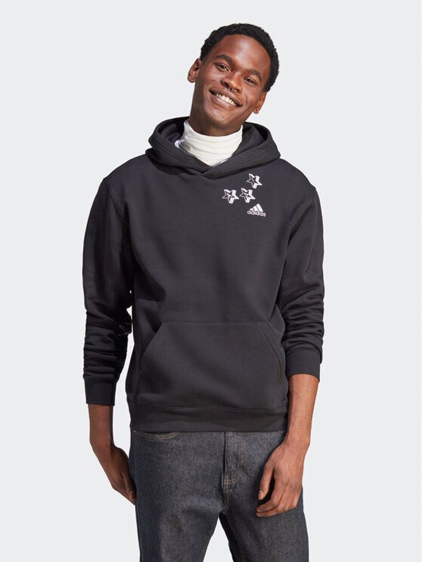 adidas Sportswear adidas Суитшърт HY1287 Черен Loose Fit