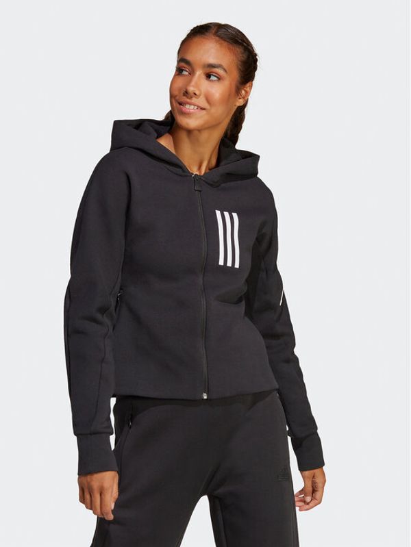 adidas Sportswear adidas Суитшърт Mission Victory Slim Fit Full-Zip Hoodie HU0240 Черен Slim Fit