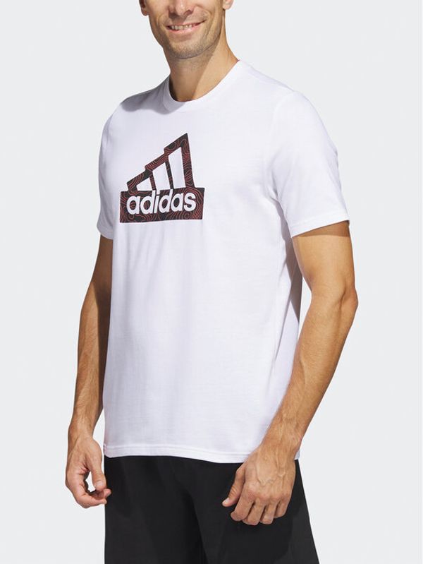 adidas Sportswear adidas Тишърт City Escape Graphic T-Shirt HR2997 Бял Regular Fit