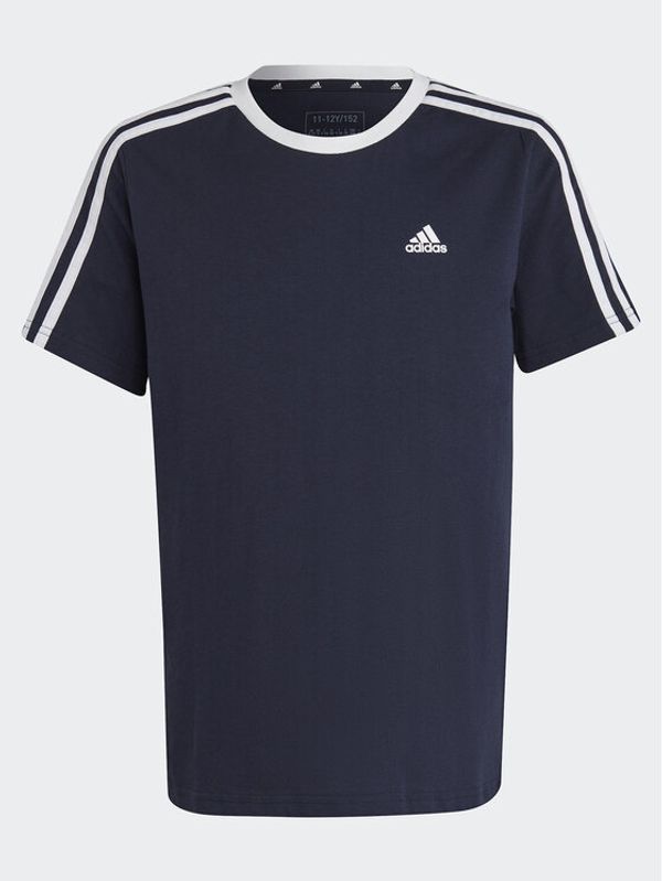 adidas Sportswear adidas Тишърт Essentials 3-Stripes Cotton Loose Fit Boyfriend T-Shirt IC3638 Син Loose Fit